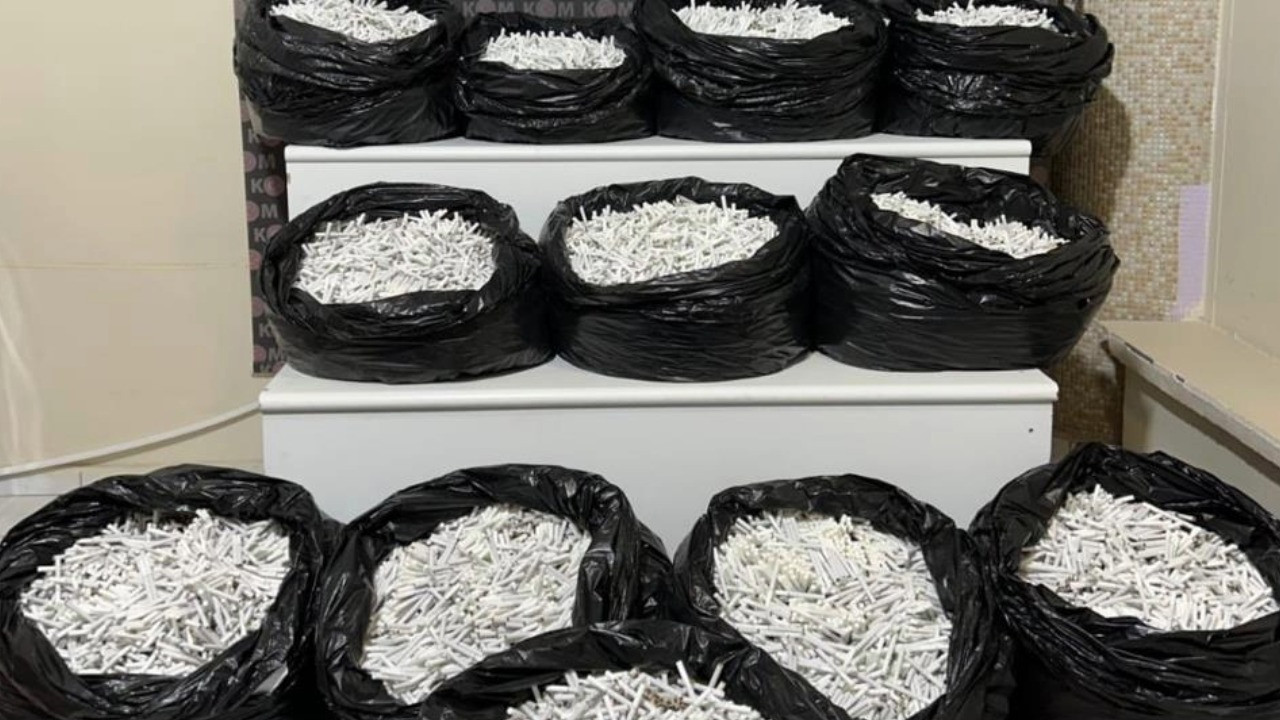 Kırıkkale'de binlerce makaron ele geçirildi