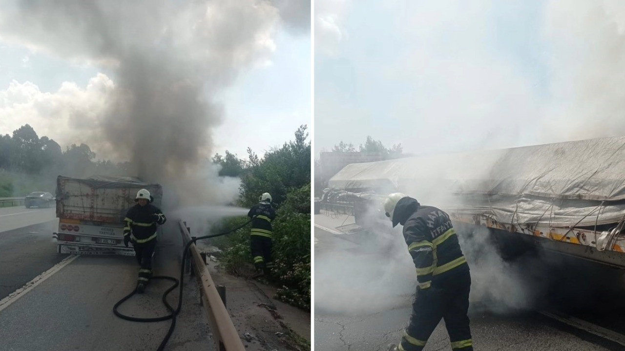 Durup dururken yanmaya başladı