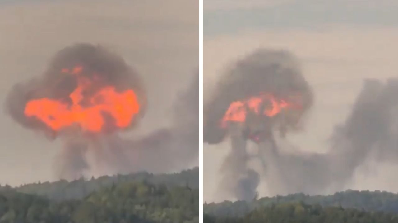 LPG yüklü vagon alev aldı, çok sayıda patlama meydana geldi