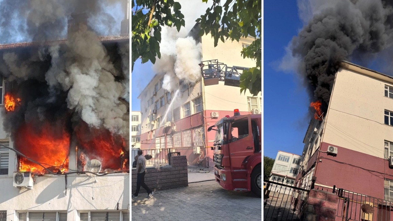Şanlıurfa'da Hükümet Konağı'nda yangın