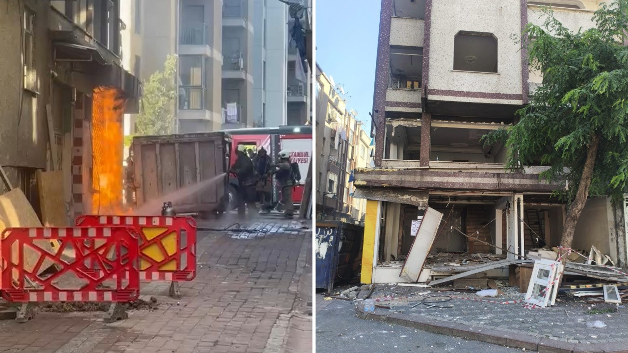 Zeytinburnu’nda doğalgaz kaçağı yangına neden oldu
