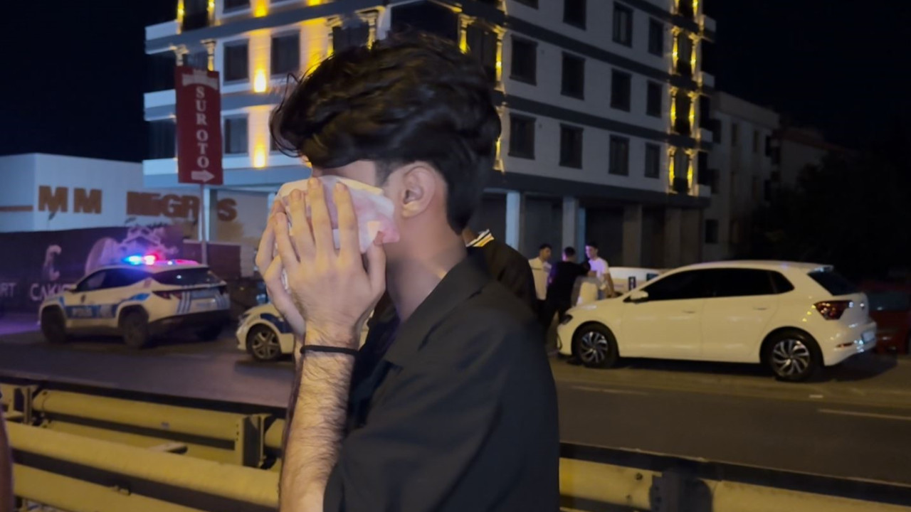 Zincirleme kazaya yol açtı, linçten polis kurtardı