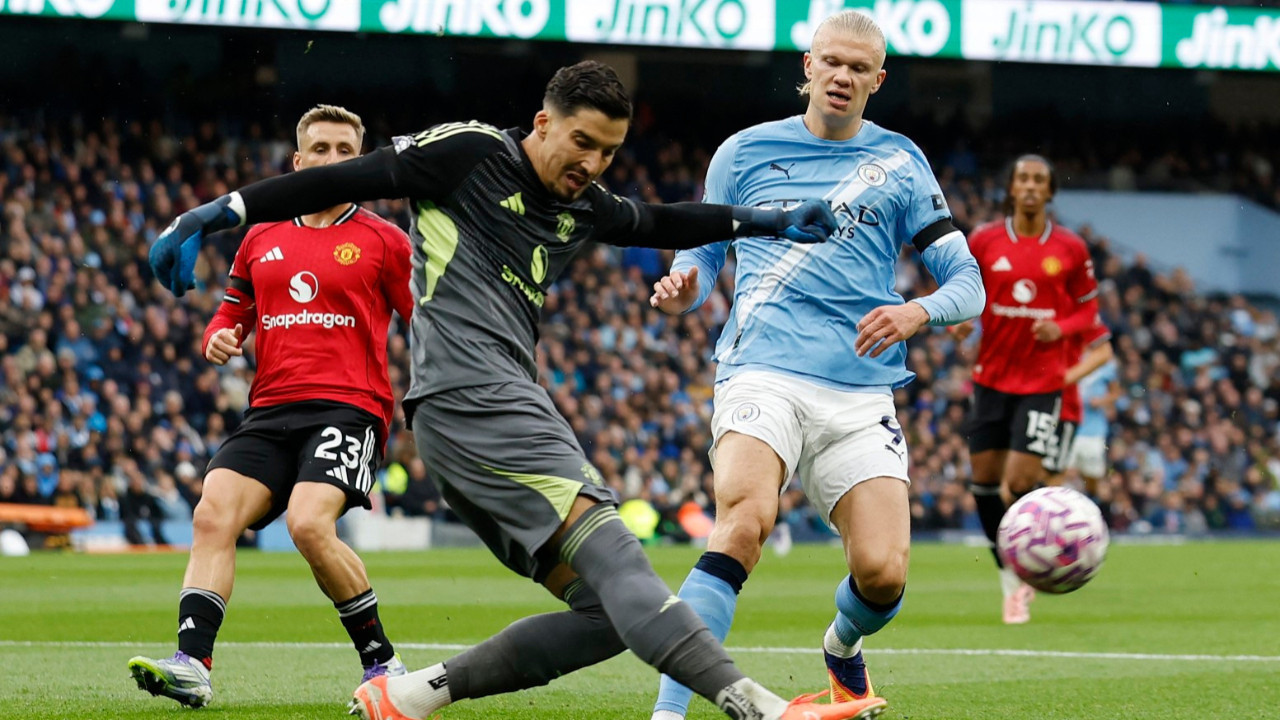 Haaland, Altay Bayındır'a acımadı: Derbide farklı galibiyet