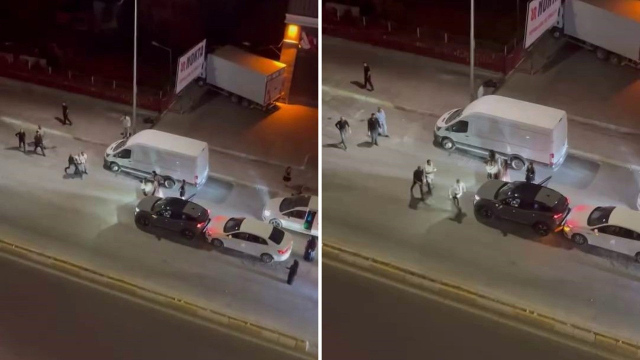 Önce kaza yaptılar, sonra kavga ettiler