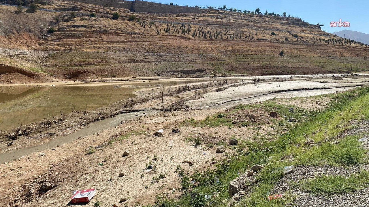 Malatya’da Beylerderesi Barajı’nda su seviyesi kritik düzeye indi