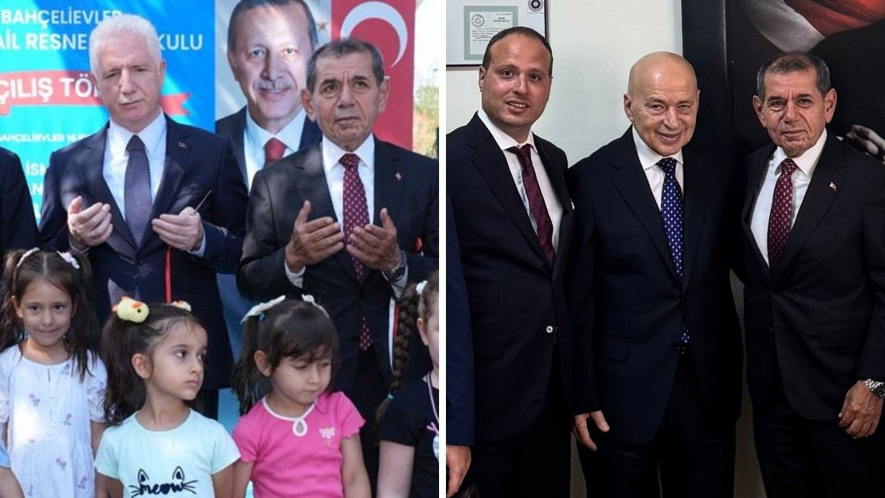 Galatasaray Başkanı Dursun Özbek okul açılışına katıldı