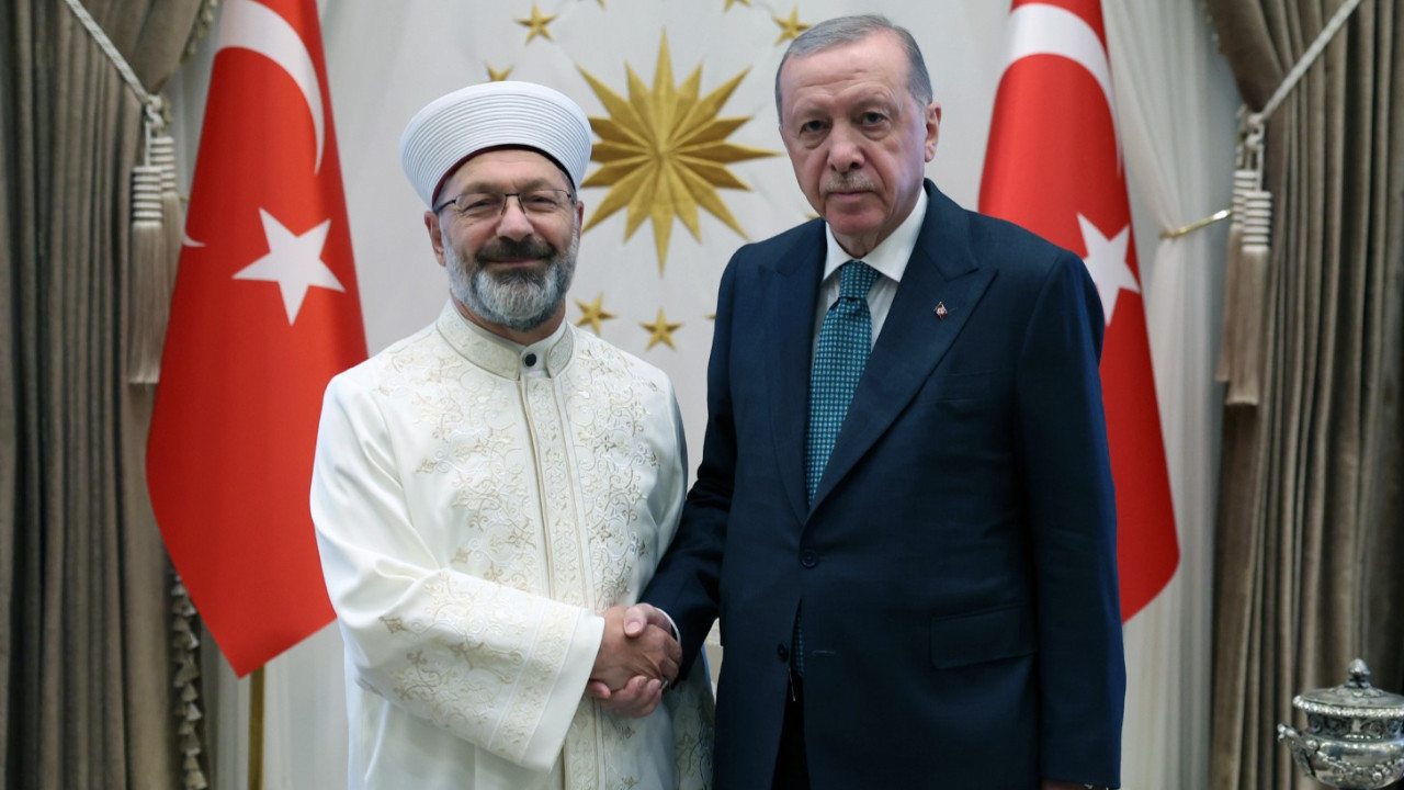 Ali Erbaş'tan Erdoğan'a veda ziyareti