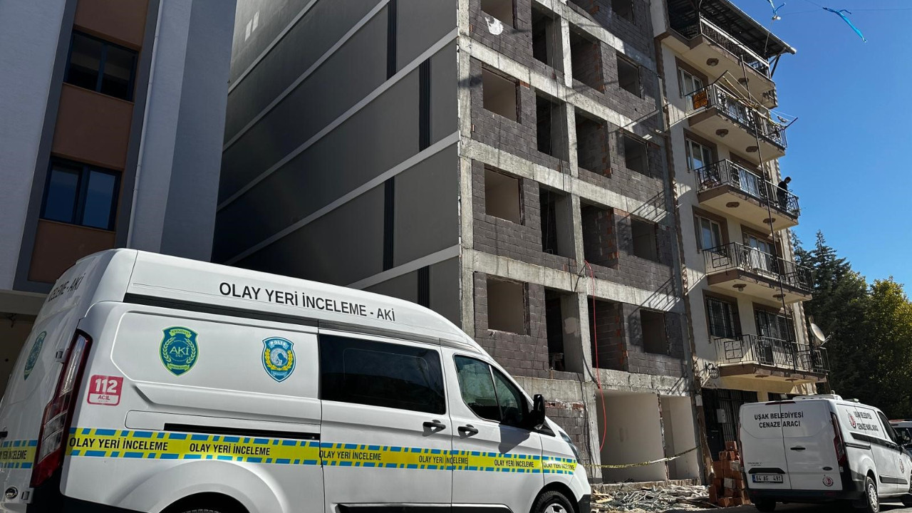 Uşak'ta inşaatın dördüncü katından düşen adam öldü