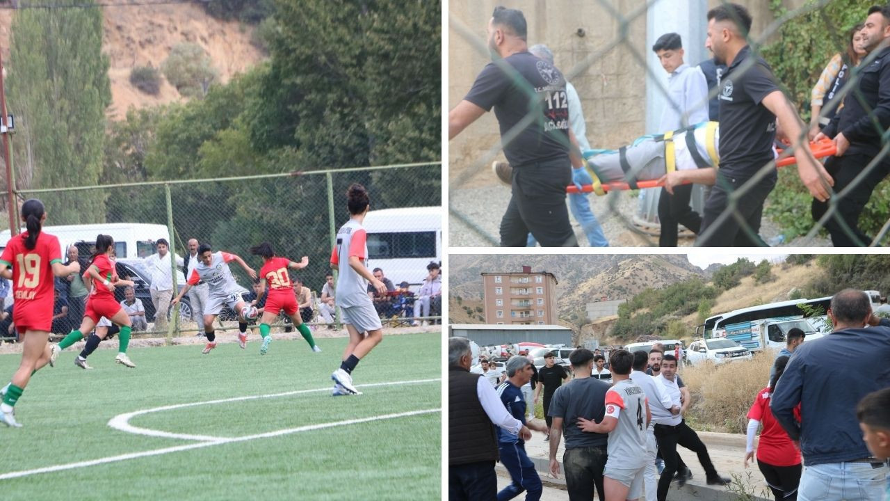 Kadınların maçında erkekler birbirine girdi: 3 yaralı