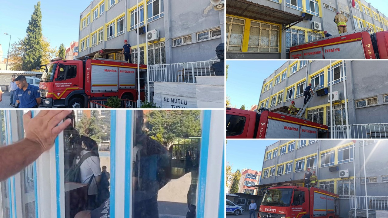 Okulda kilitli kalan üç öğrenciyi itfaiye kurtardı