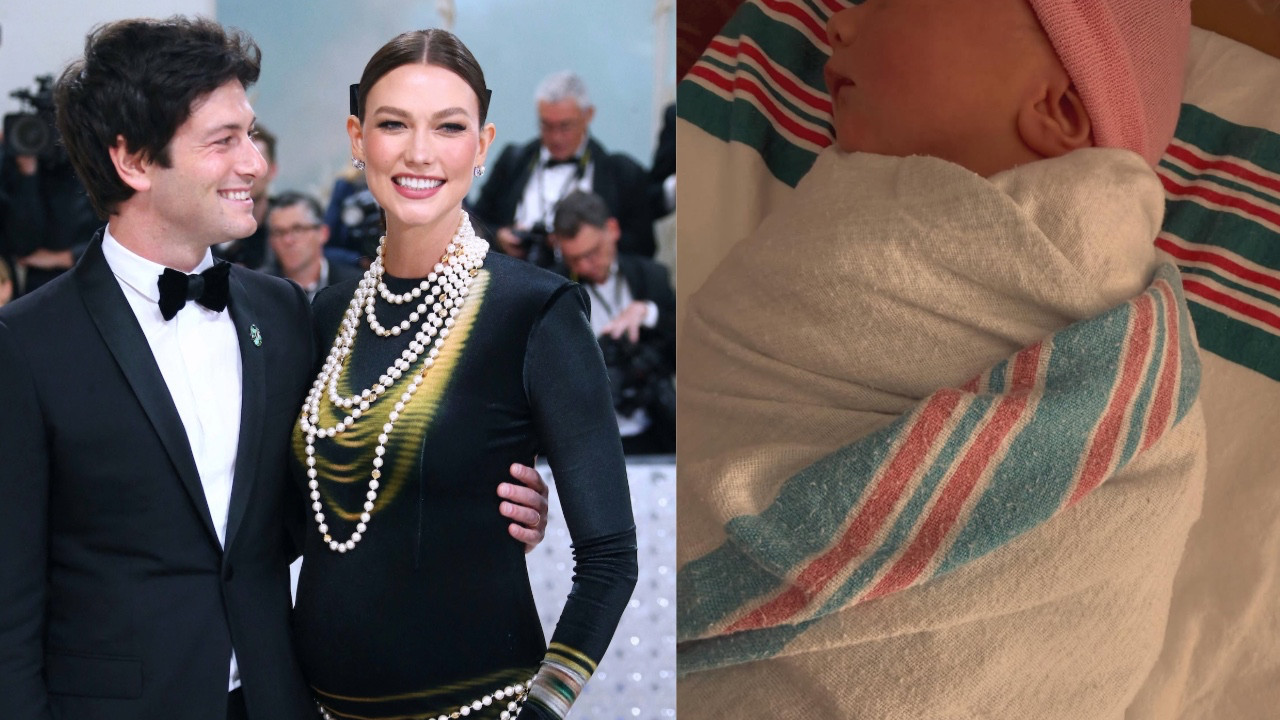 Ünlü manken üçüncü çocuğunu dünyaya getirdi