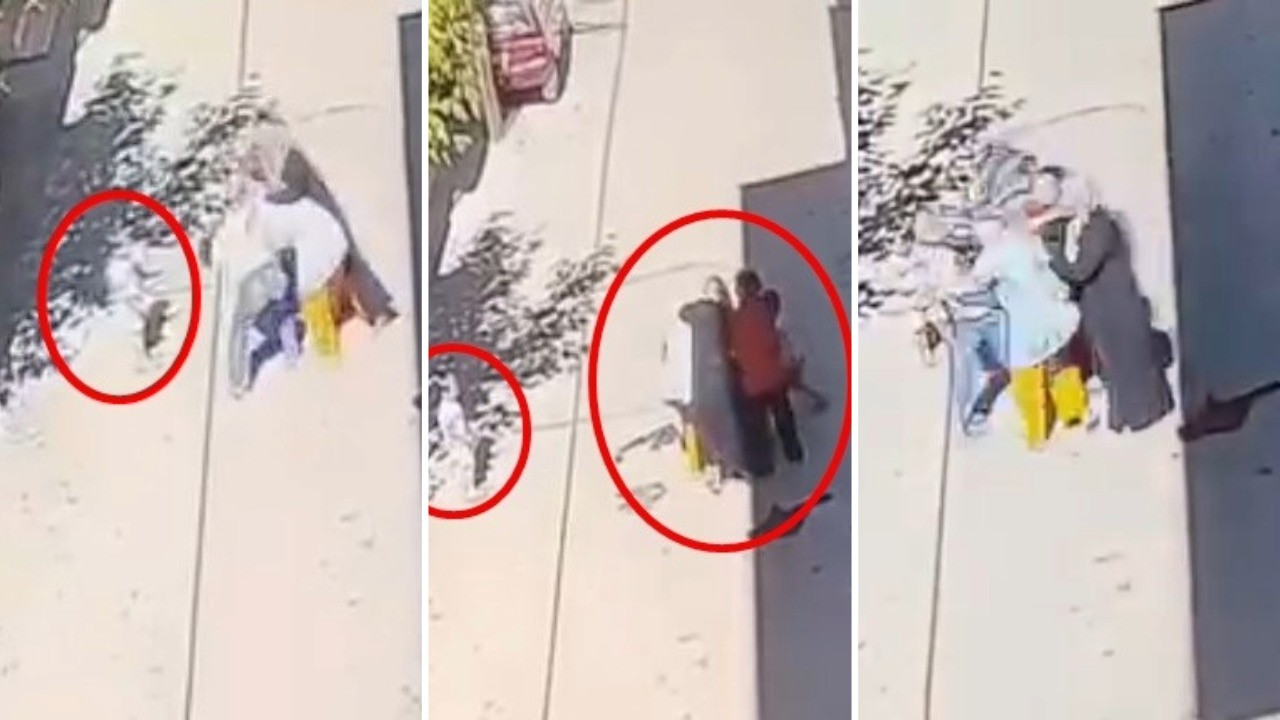 Çocuğunun yanında annesine saldırdılar