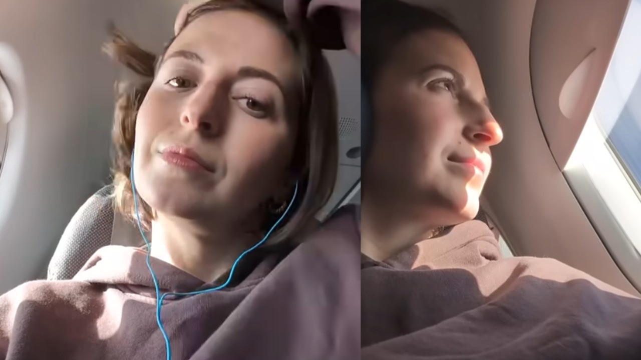 Genç hemşire para biriktirmek için uçakla işe gidiyor