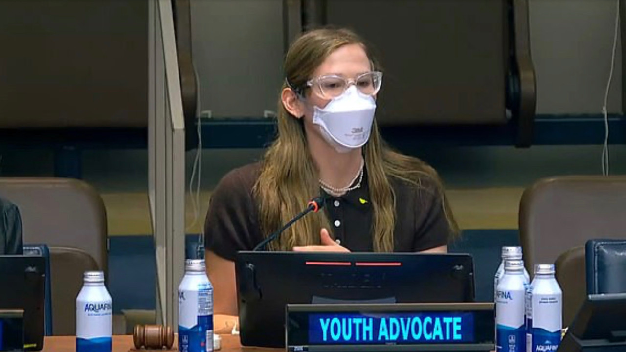 Ünlü çiftin kızı BM'de konuştu