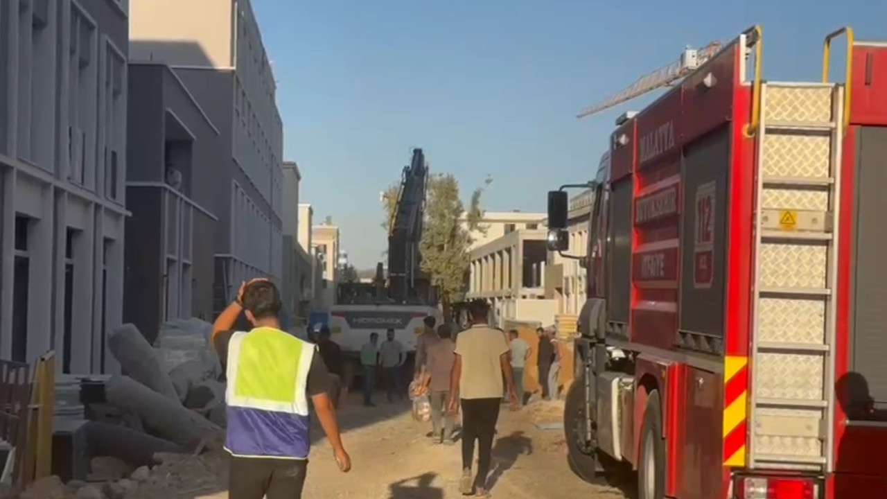 Malatya'da iş yeri şantiyesinde göçük: 1 ölü
