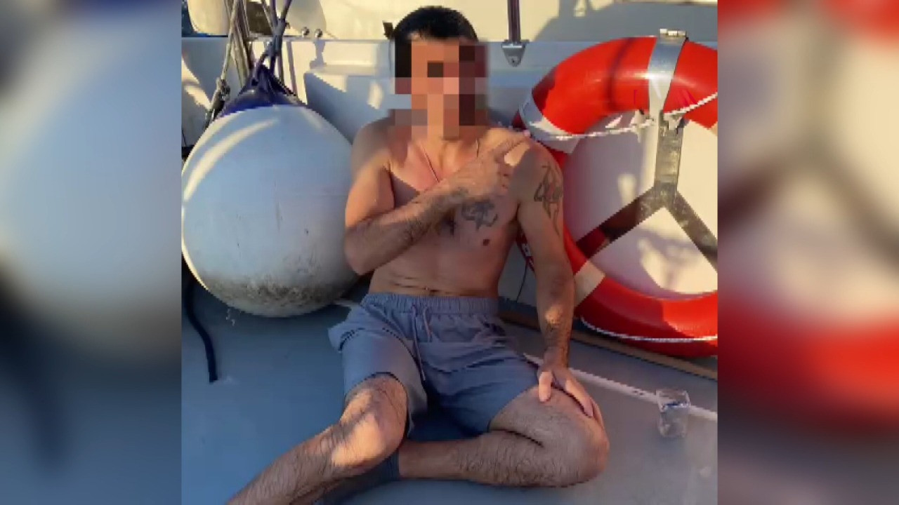 35 yıl hapis cezası olan firari, yüzerek Yunan adasına kaçarken yakalandı