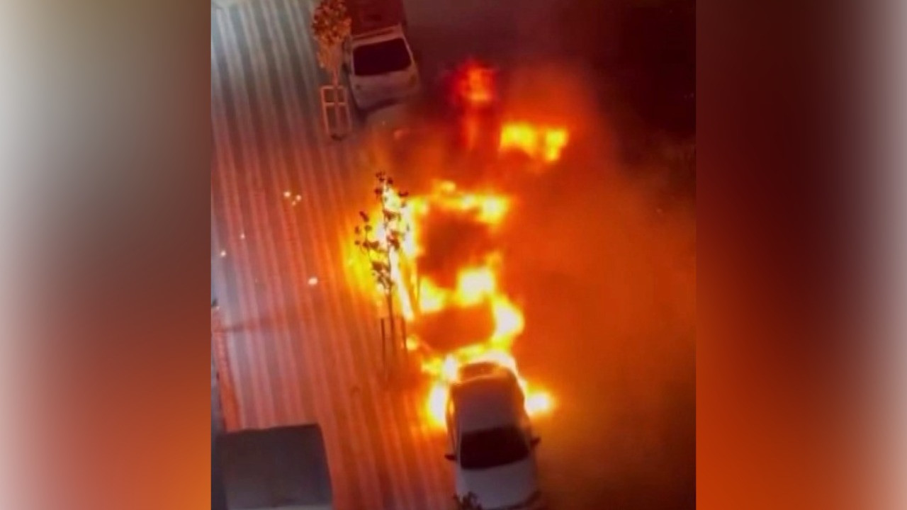 Kardeş kavgası 3 aracı kül etti