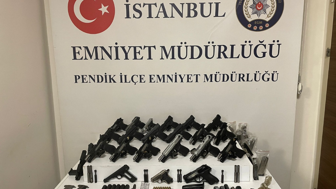 İstanbul’da silah atölyesine baskın: Tabancalar ve imalat makineleri ele geçirildi