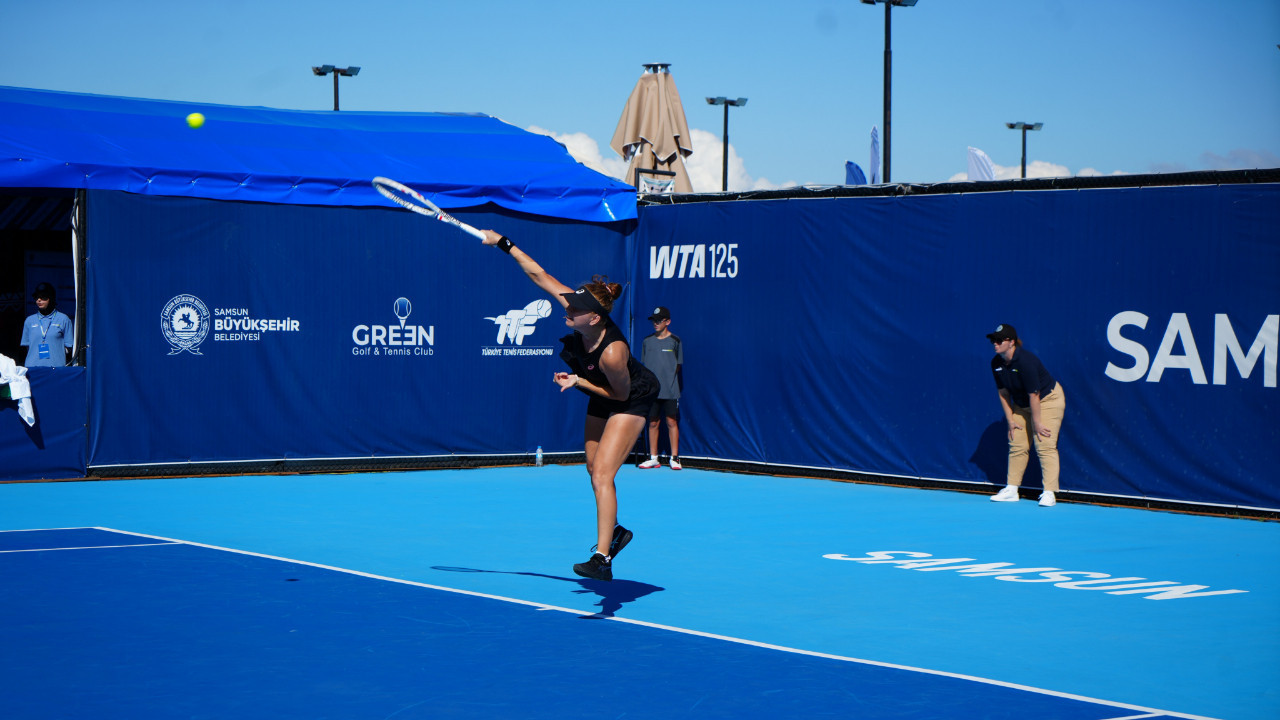 Samsun Open WTA 125’te ikinci tur heyecanı: Berfu Cengiz korta çıktı