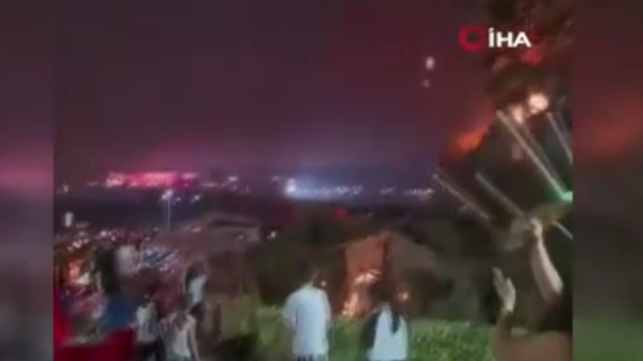 Havai fişek gösterisi kontrolden çıktı