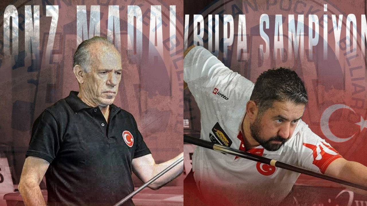 Milli bilardocular Avrupa’da parladı: Bir altın, bir de bronz madalya!