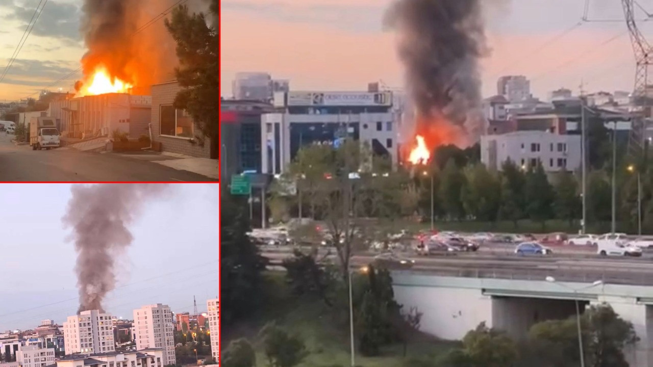 Mobilya imalathanesi alev alev yandı