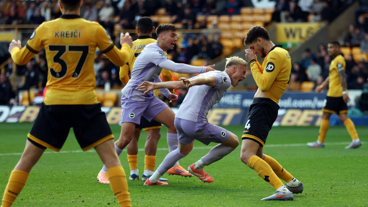 Vitor Pereira erken kırmızı gördü: Wolverhampton, Ferdi'nin Brighton'ı ile yenişemedi