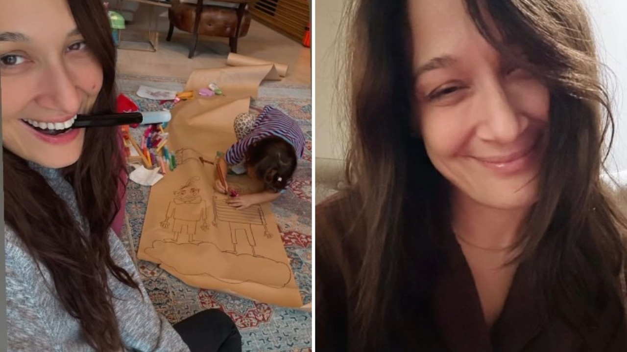 Gupse Özay'ın kızı resim yaptı sandılar: “Tebrik mesajlarınızı yerim”