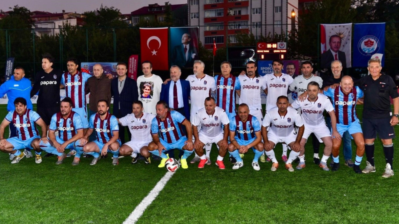 Trabzonspor'un efsaneleri Emir Yuşa için sahada
