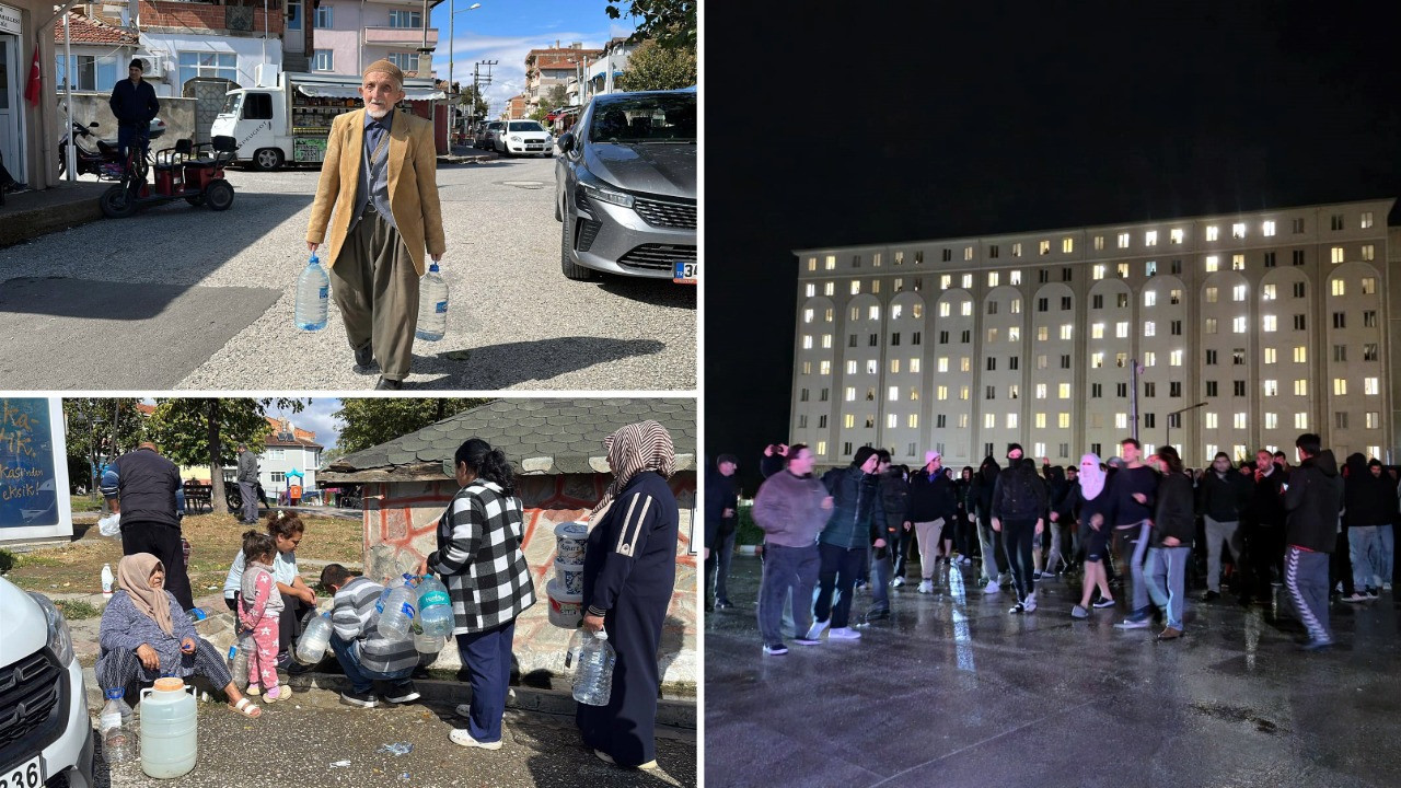 Sular 2 gündür yok! Mahalleli bidonla su taşıdı, öğrenciler tepkili