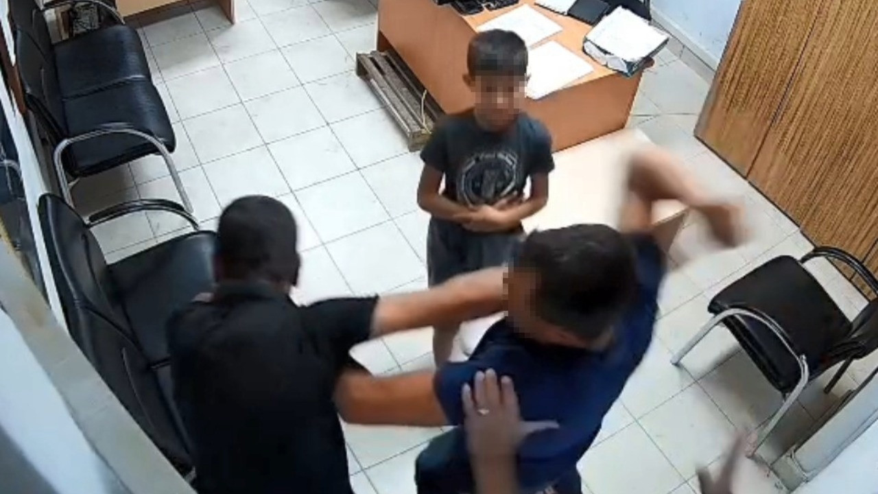 Boşanma aşamasındaki erkeğe, karakolda kayınço dayağı