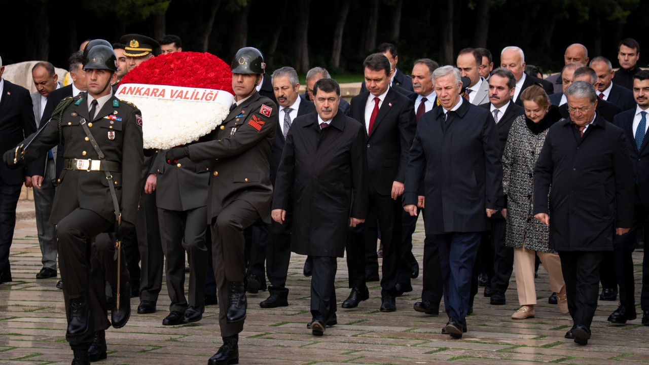 Anıtkabir'de dikkat çeken kare