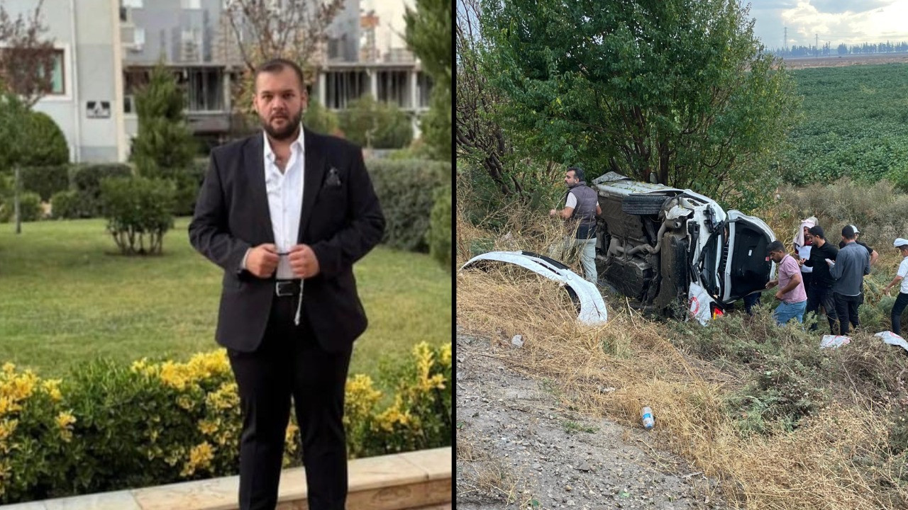 Şarampole yuvarlanan araçtan sağ çıkamadı