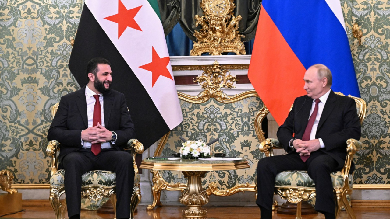 Şara ve Putin Moskova'da buluştu: Masada Esad ve askeri üsler var