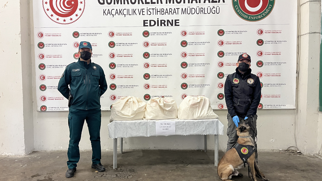 Sınırda 36 kilo kokain yakalandı