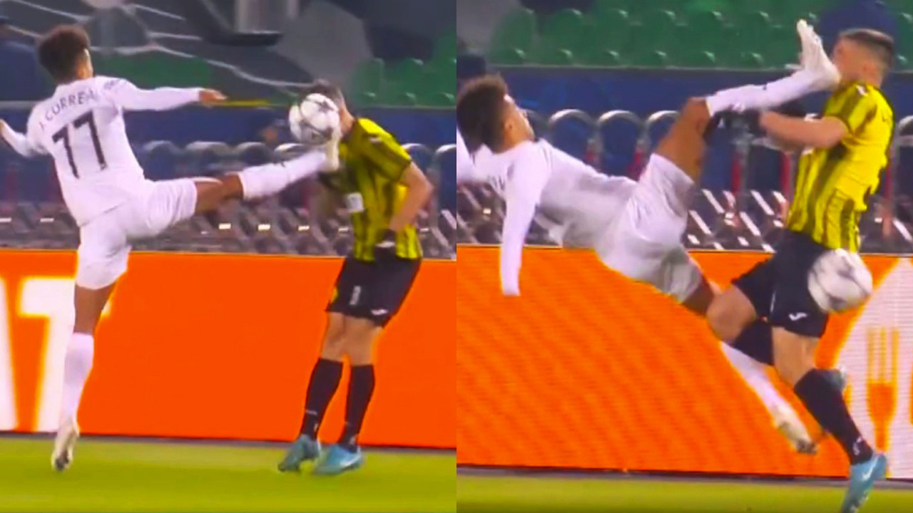 Şampiyonlar Ligi maçında korkunç tekme: Üç dakikada kırmızı kart!