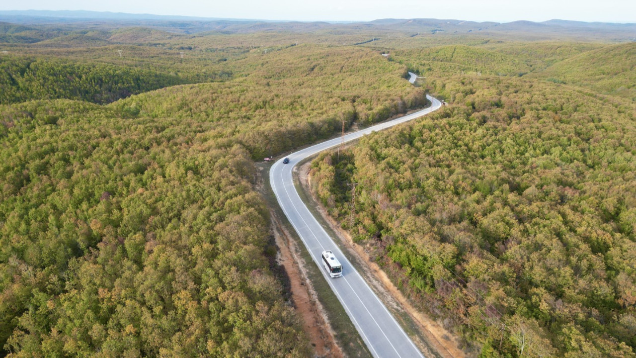 Tekirdağ ormanlarında sonbahar güzelliği