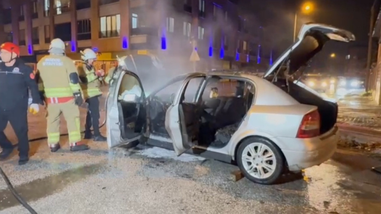 Park halinde cayır cayır yandı