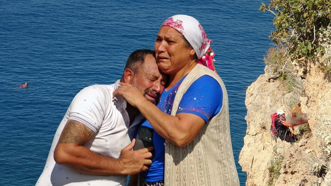 O anları yüzerek izlediler! Antalya falezlerinde “…