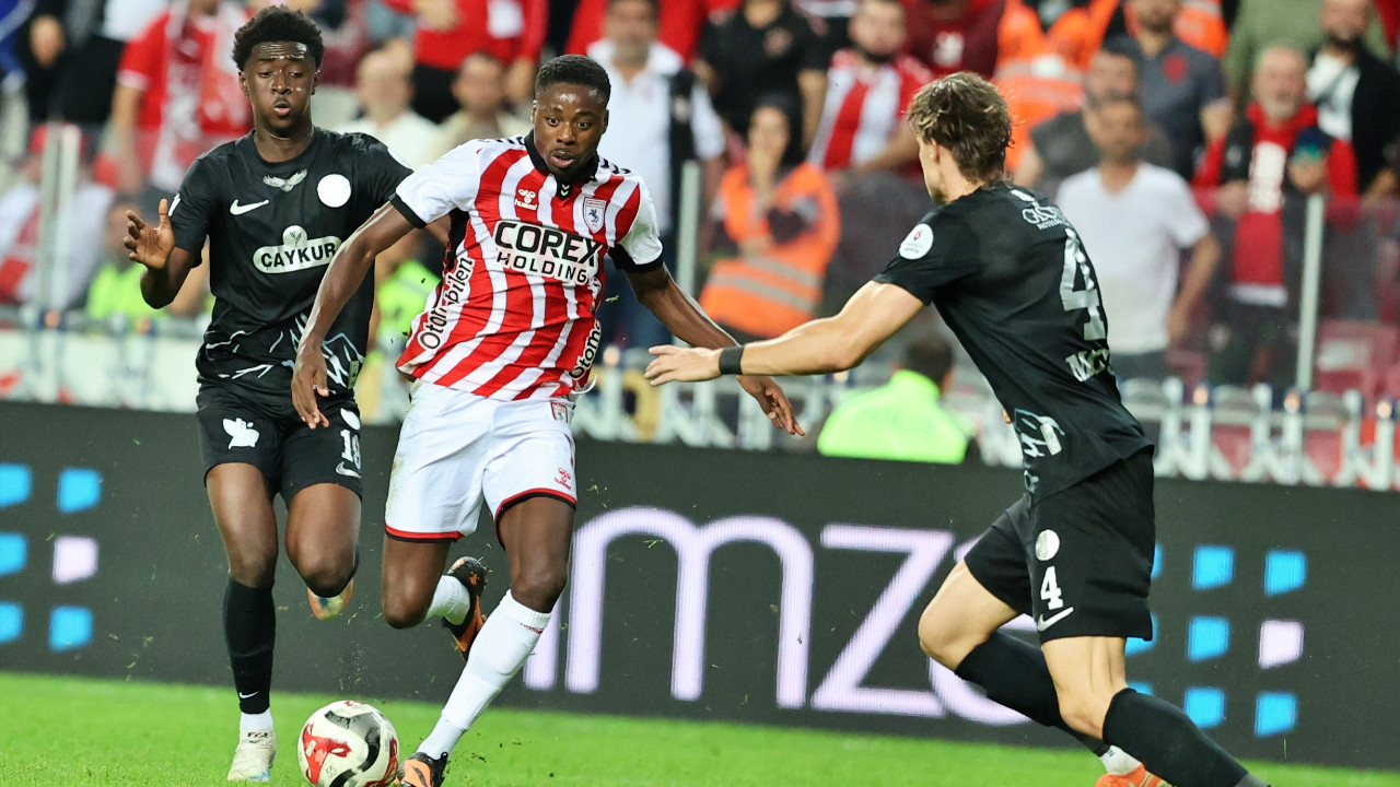Samsunspor'a evinde çelme: Rizespor 1 puanı kaptı: 1-1