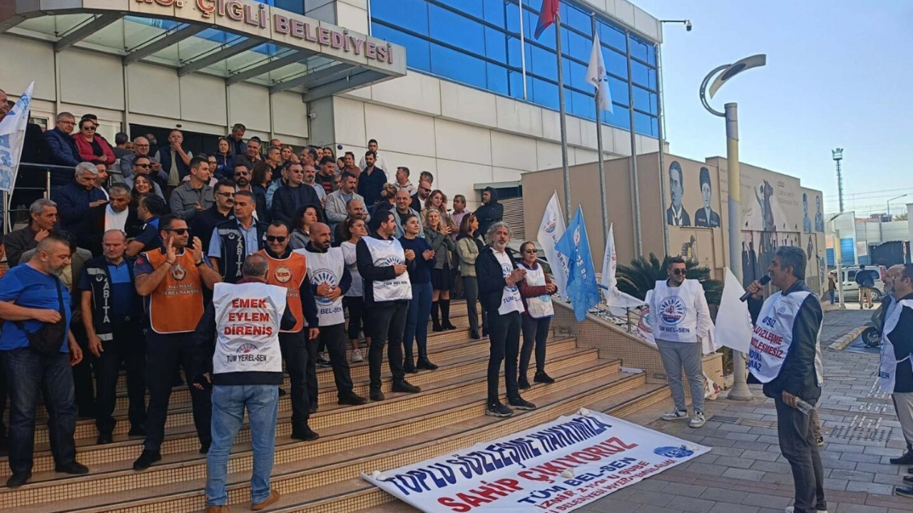 Çiğli Belediyesi'ndeki memurlardan TİS tepkisi