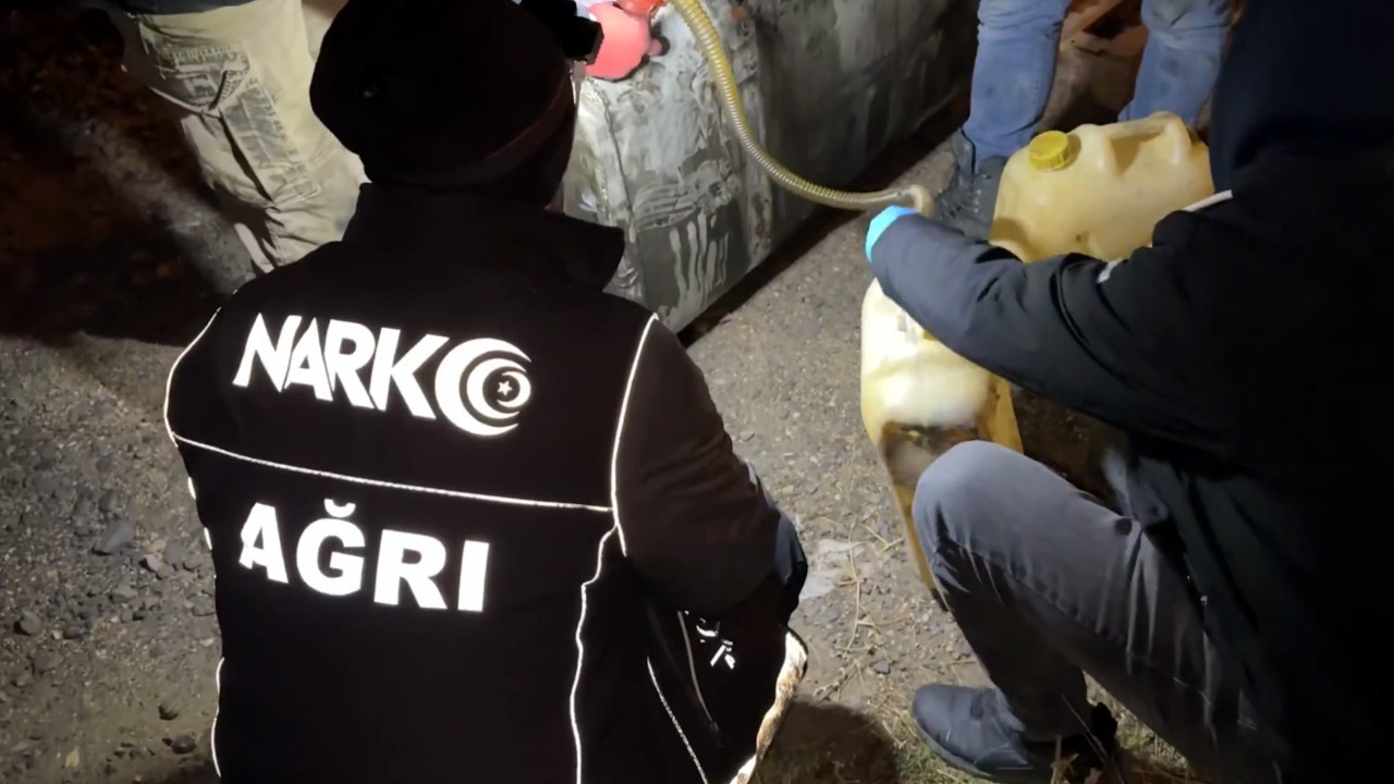 Ağrı'da yüzlerce kilo uyuşturucu ele geçirildi
