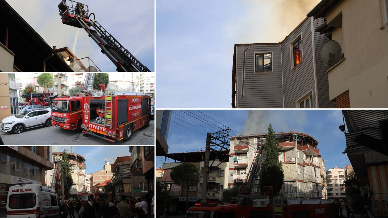 Çatı katında yangın çıktı, 2 kişi dumandan etkilendi