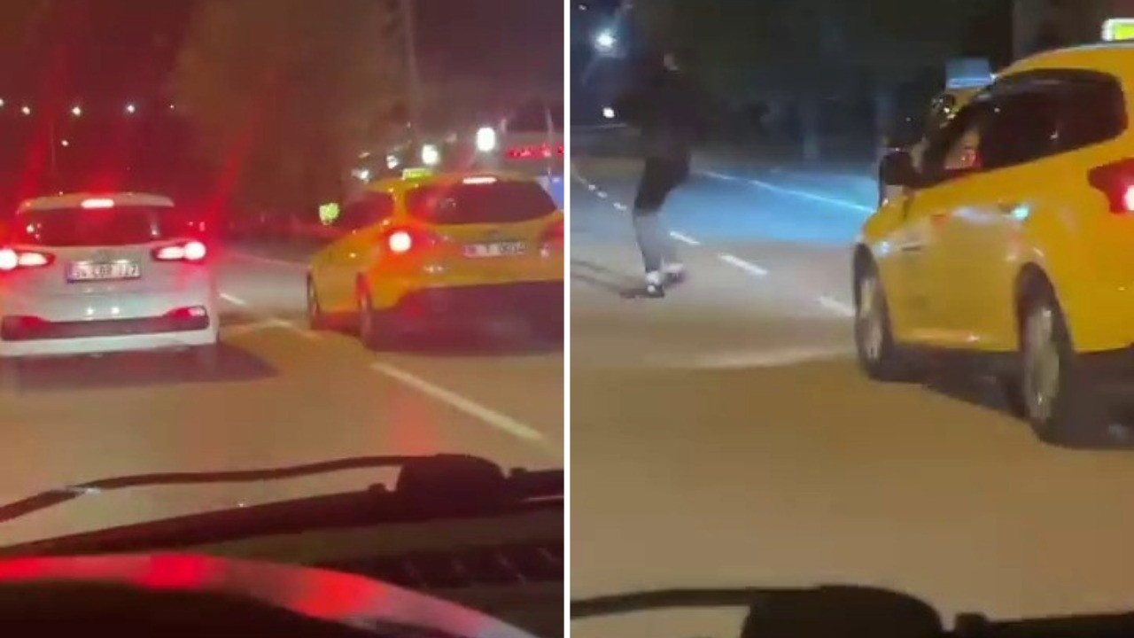 Korsan sürücüye taksiciler saldırdı