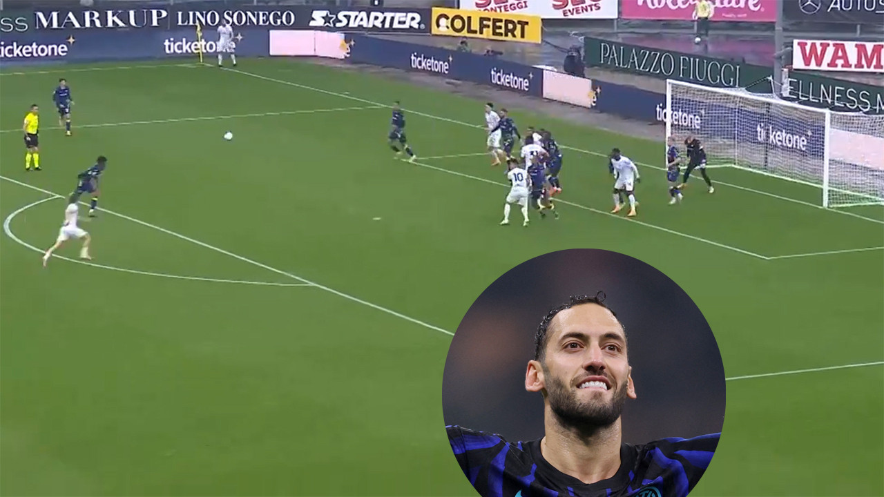 Hakan Çalhanoğlu'ndan inanılmaz asist: Ustalığını konuşturdu