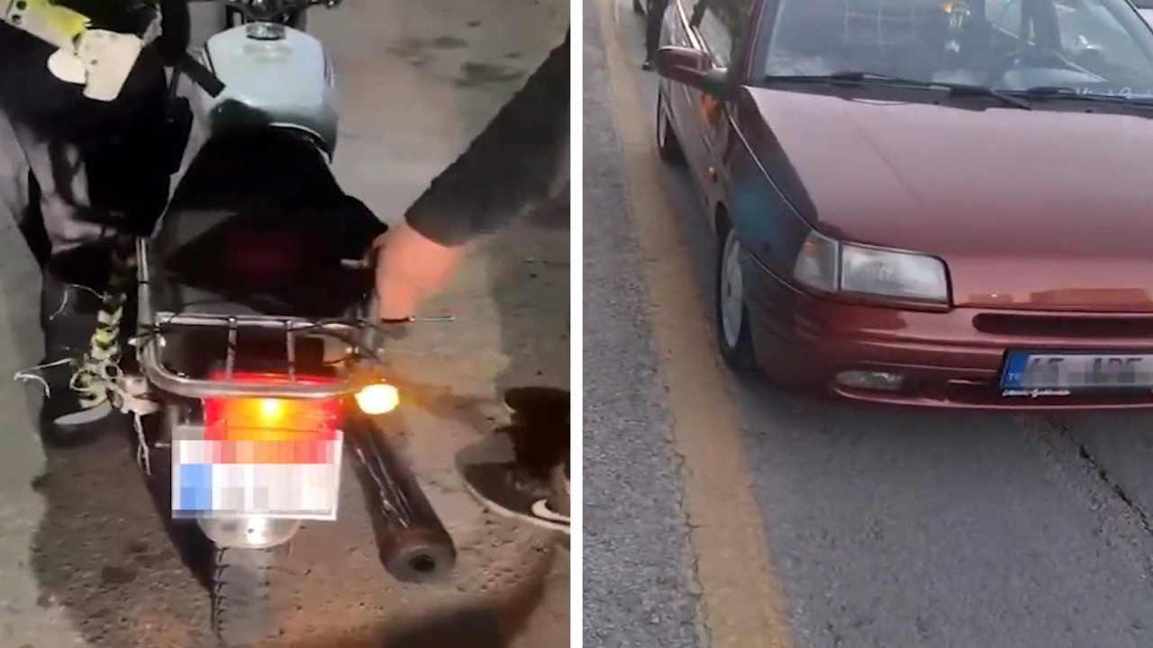 Abartı egzoz denetiminde ceza yağdı