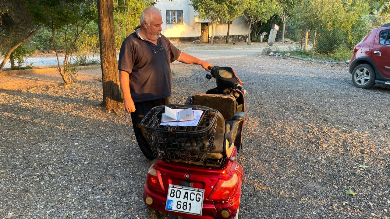 Gitmediği şehirlerde motoruna ceza yazıldı