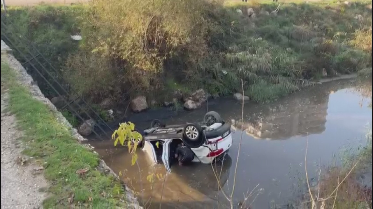 10 metreden çaya uçan çocuklar şans eseri kurtarıldı