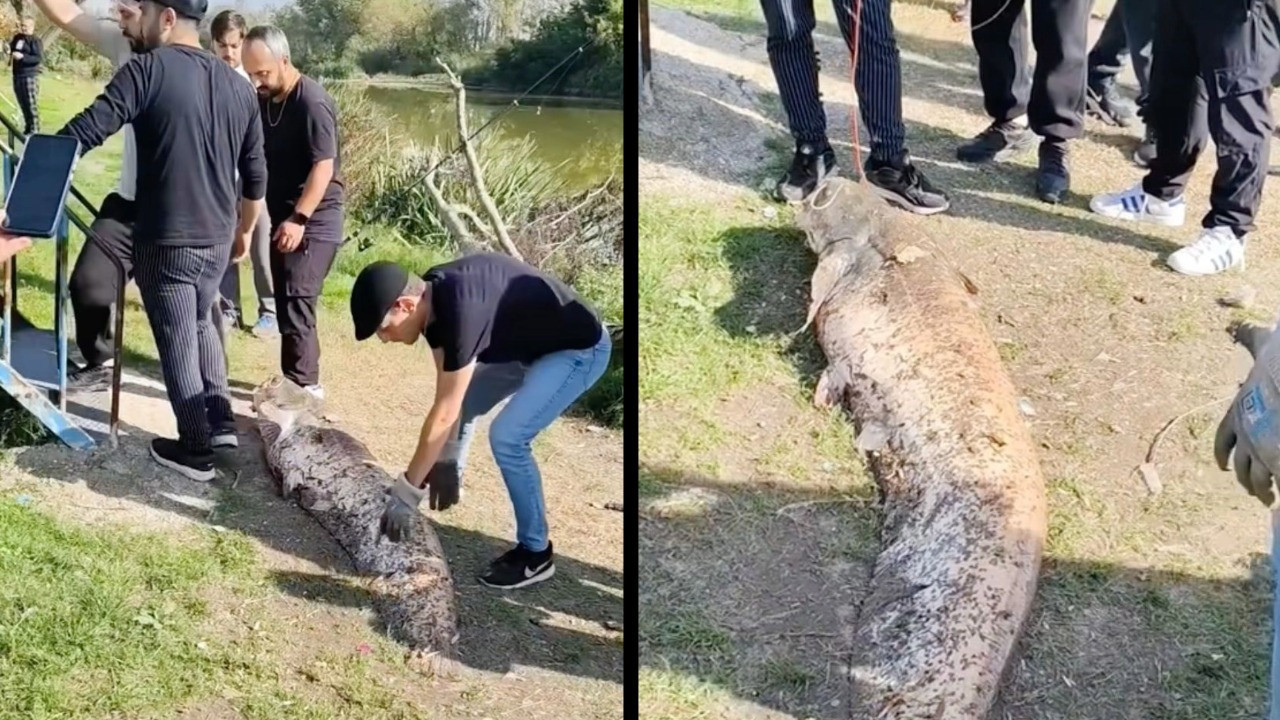 Nehirde 20 bin lira yakaladı