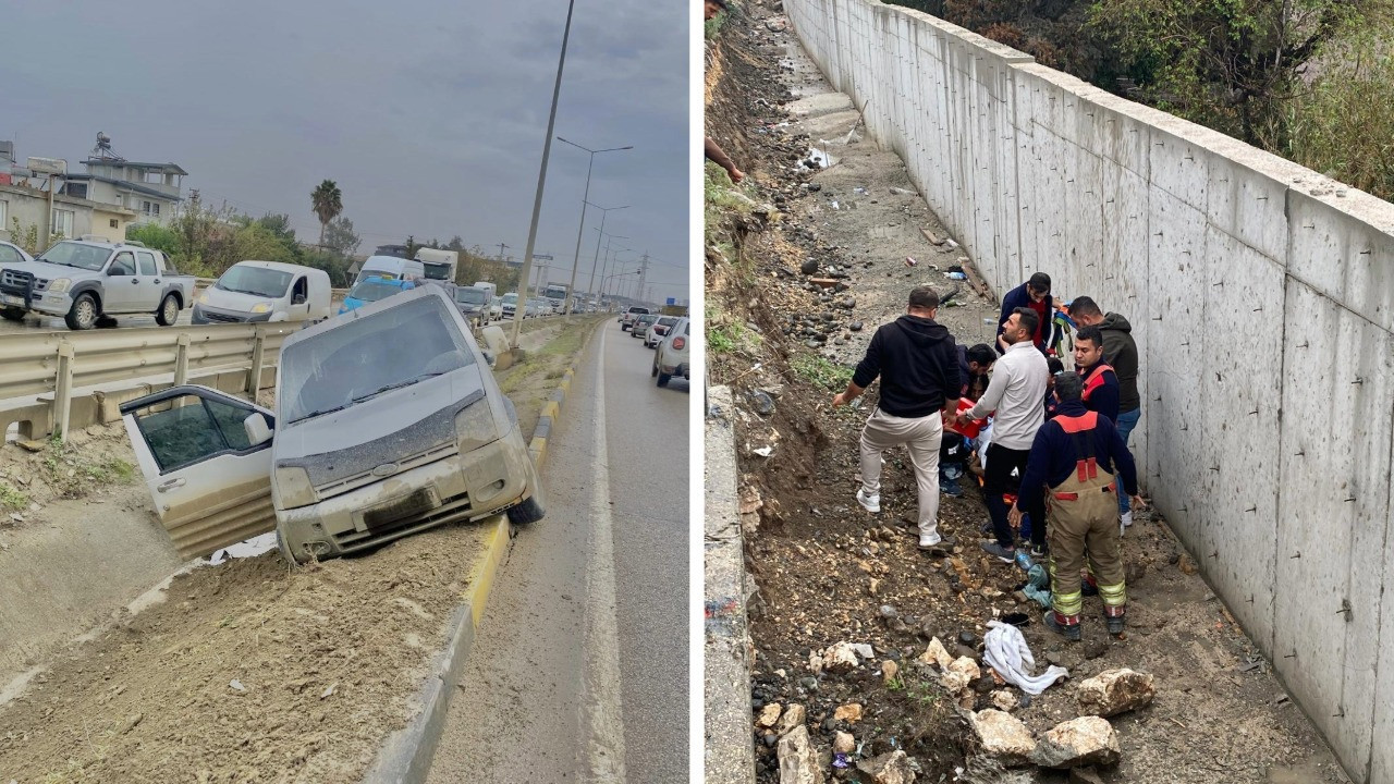 Araba çarptı, kanala düşüp öldü